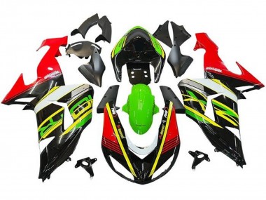 Buy 2006-2007 Red Green Yellow Black Kawasaki ZX10R Motorcycle Fairings UK