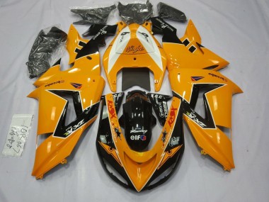 Buy 2006-2007 Orange White Black Racing Elf Kawasaki ZX10R Motorcycle Fairings UK