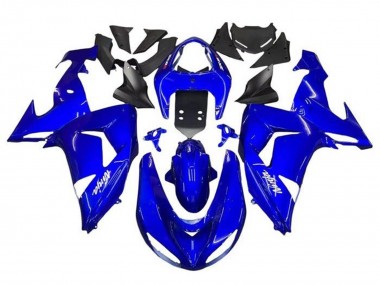 Buy 2006-2007 Blue White Kawasaki ZX10R Motorcycle Fairings UK