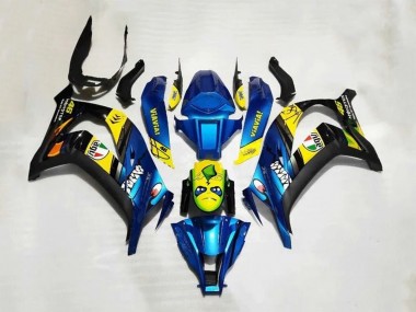 Buy 2016-2020 Blue Yellow Shark Kawasaki ZX10R Motorcycle Fairings UK