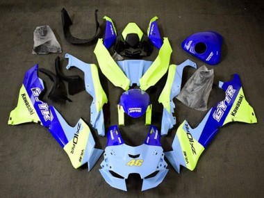 Buy 2021-2025 Blue Yellow GYTR 46 Kawasaki ZX10R Motorcycle Fairings UK