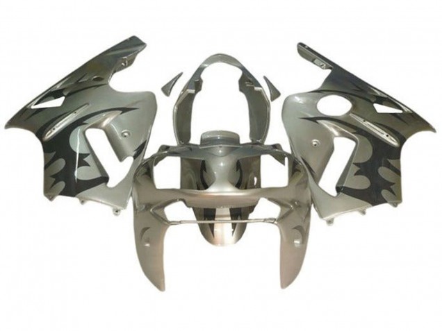 2000-2001 Silver Black Tribal Kawasaki ZX12R Motorcycle Fairings UK