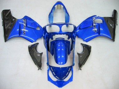 Buy 2002-2006 Blue Glossy Black Kawasaki ZX12R Motorcycle Fairing UK