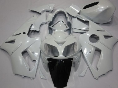 Buy 2002-2006 Pearl White Kawasaki ZX12R Motorcycle Fairings UK