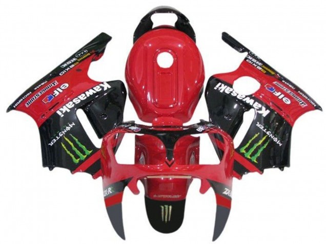 2002-2006 Red Black Green Elf Monster Kawasaki ZX12R Motorcycle Fairings UK