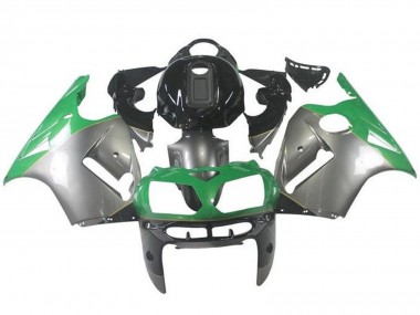 Buy 2002-2006 Silver Green Black Kawasaki ZX12R Motorcycle Fairings UK