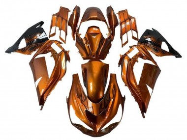 Buy 2012-2024 Rust Orange Flame Kawasaki ZX14R ZZR1400 Motorcycle Fairings UK