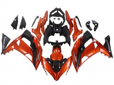 Buy 2017-2019 Orange Matte Black Kawasaki Ninja 650 EX650 Motorcycle Fairings UK
