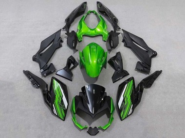 Buy 2018-2024 Green White Black Kawasaki Z400 Motorcycle Fairings UK