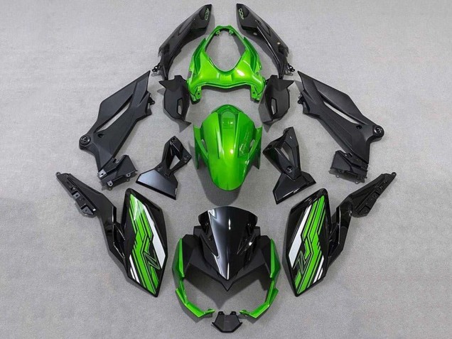 2018-2024 Green White Black Kawasaki Z400 Motorcycle Fairings UK