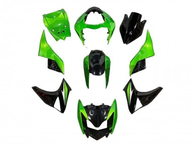 Buy 2007-2009 Green Glossy Black Kawasaki Z1000 Motorcycle Fairings UK