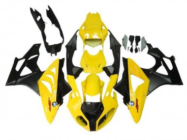 Buy 2009-2014 Yellow Matte Black BMW S1000RR Motorcycle Fairings UK
