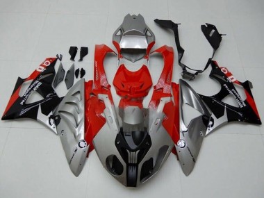 Buy 2009-2014 Silver Red Black BMW S1000RR Motorcycle Fairings UK