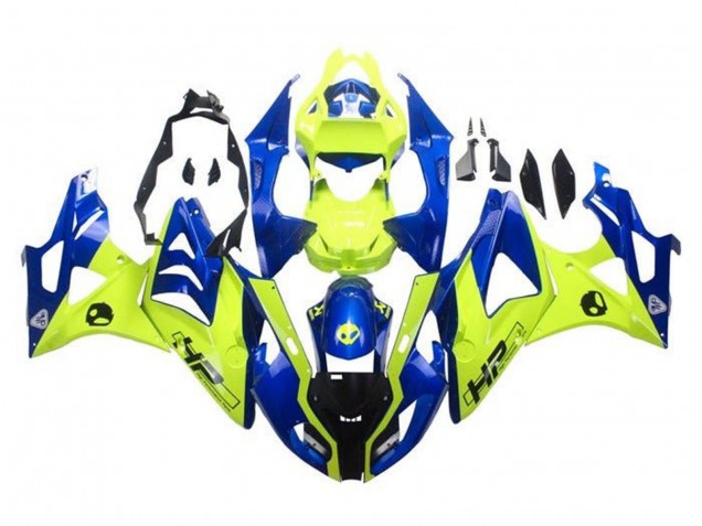 2009-2014 Blue Yellow HP BMW S1000RR Motorcycle Fairings UK