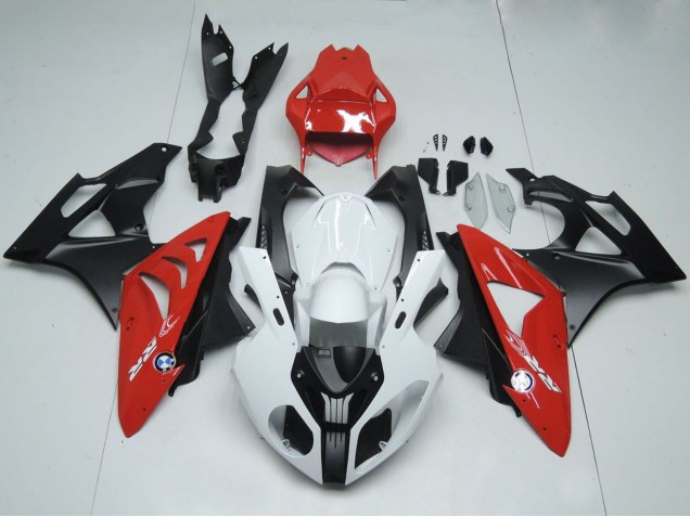 2009-2014 White Red Matte Black BMW S1000RR Motorcycle Fairings UK