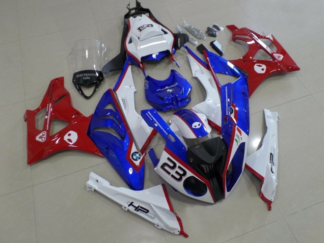 2009-2014 White Red Blue HP BMW S1000RR Motorcycle Fairings UK