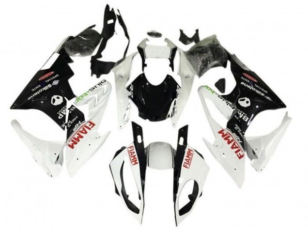 2015-2016 Pearl White Black Fiamm BMW S1000RR Motorcycle Fairings UK
