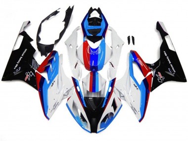 Buy 2017-2018 White Blue Red Black Stripe BMW S1000RR Motorcycle Fairings UK