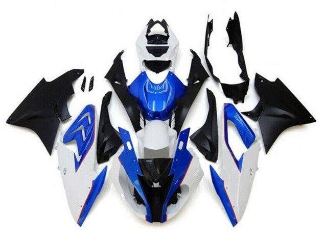 2017-2018 White Blue Matte Black BMW S1000RR Motorcycle Fairings UK