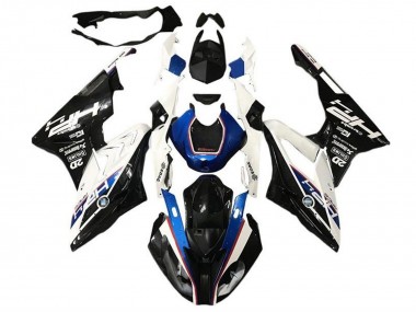Buy 2017-2018 White Blue Glossy Black HP BMW S1000RR Motorcycle Fairings UK