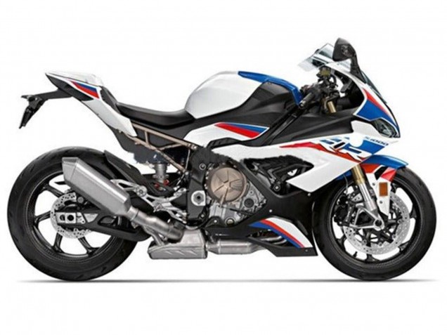 2019-2022 White Blue Red Stripe BMW S1000RR Motorcycle Fairings UK