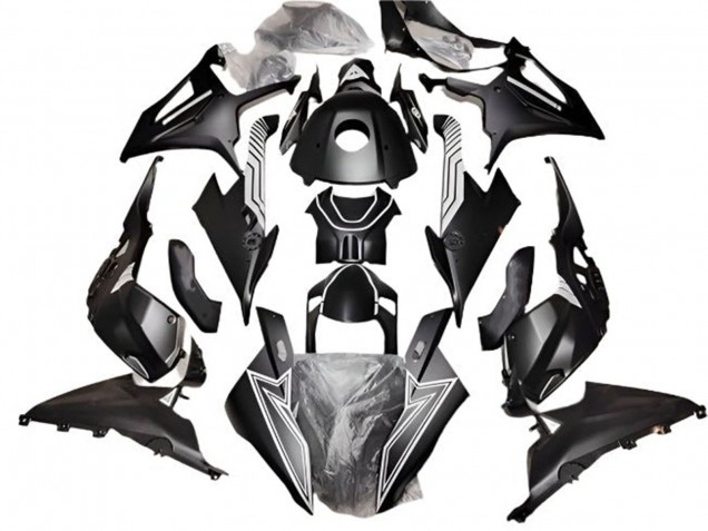 2019-2022 Matte Black White Lines BMW S1000RR Motorcycle Fairings UK