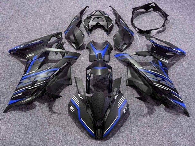2019-2022 Matte Black Blue White Stripe BMW S1000RR Motorcycle Fairings UK