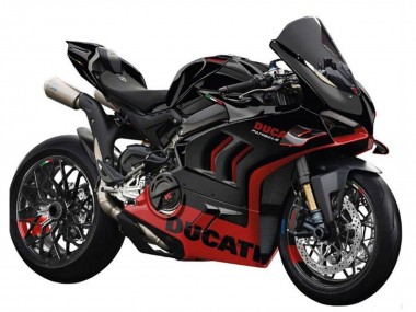 Buy 2022-2024 Black Red Ducati Panigale V4 V4S Motorcycle Fairings UK