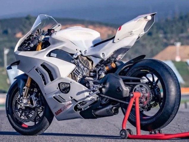2022-2024 White Ducati Panigale V4 V4S Motorcycle Fairings UK