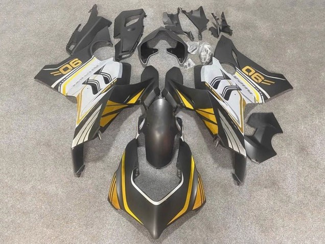 2020-2021 White Gold Matte Black Ducati Panigale V4 V4S Motorcycle Fairings UK