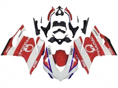 Buy 2015-2020 White Red Blue Pramac Ducati 959/1299 Motorcycle Fairings UK