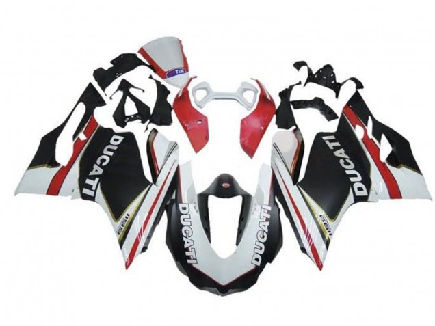 2011-2014 White Red Matte Black Ducati Panigale 1199 Motorcycle Fairings UK
