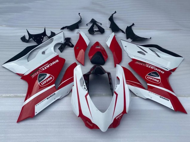 2011-2014 White Red Glossy Black Ducati Panigale 1199 Motorcycle Fairings UK