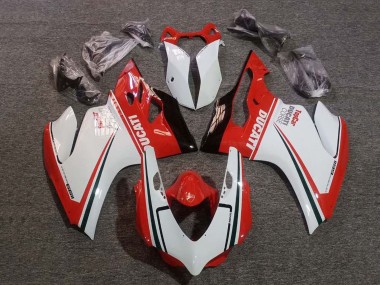 Buy 2011-2014 White Red Green Glossy Black Corse Ducati Panigale 1199 Motorcycle Fairings UK