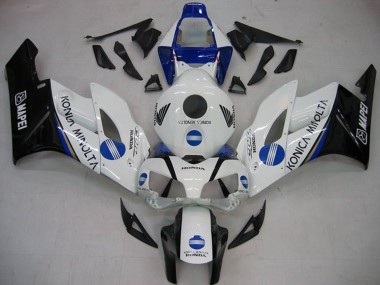 Buy 2004-2005 White Blue Glossy Black Konica Minolta Honda CBR1000RR Motorcycle Fairings UK