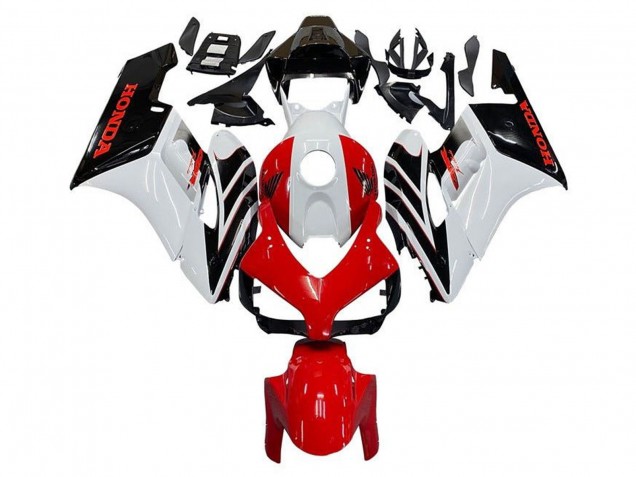 2004-2005 White Red Glossy Black Stripe Honda CBR1000RR Motorcycle Fairing UK