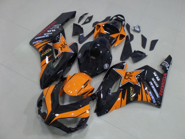 2004-2005 Orange Glossy Black Rockstar Honda CBR1000RR Motorcycle Fairings UK
