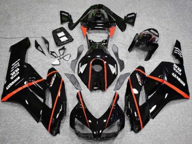 Buy 2004-2005 Glossy Black Red Stripe Honda CBR1000RR Motorcycle Fairings UK