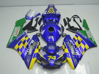 Buy 2004-2005 Blue Yellow Green MoviStar Honda CBR1000RR Motorcycle Fairings UK