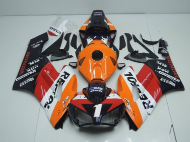 Buy 2004-2005 Orange White Red Glossy Black Repsol RCV 1 Honda CBR1000RR Motorcycle Fairings UK