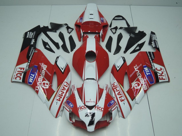 2004-2005 White Red Blue Black Fiamm Ficc 7 Honda CBR1000RR Motorcycle Fairings UK