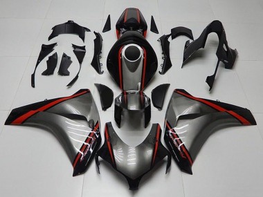 Buy 2008-2011 Grey Red Glossy Black Stripe Honda CBR1000RR Motorcycle Fairings UK