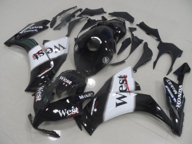 Buy 2012-2016 Glossy Black White West Honda CBR1000RR Motorcycle Fairings UK