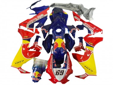 Buy 2017-2024 Blue Yellow Red Bull Hayden Honda CBR1000RR Motorcycle Fairings UK