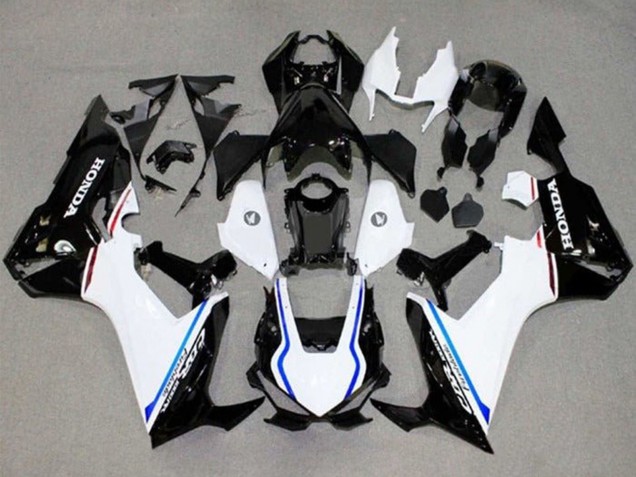 2017-2024 White Blue Glossy Black Stripe Honda CBR1000RR Motorcycle Fairings UK