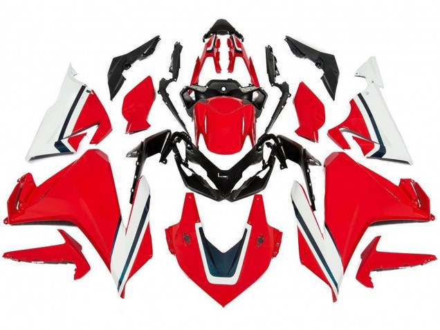 2019-2021 Red White Black Stripe Honda CBR500R Motorcycle Fairings UK