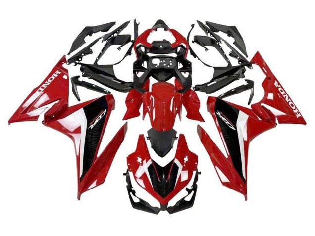 2019-2021 Red White Black Honda CBR500R Motorcycle Fairing UK