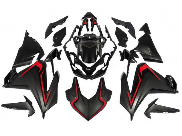 2019-2021 Matte Black Red Honda CBR500R Motorcycle Fairings UK