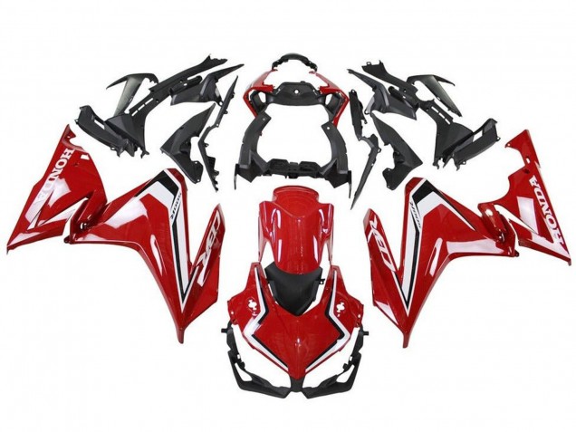 2019-2021 Red White Black Honda CBR500R Motorcycle Fairings UK