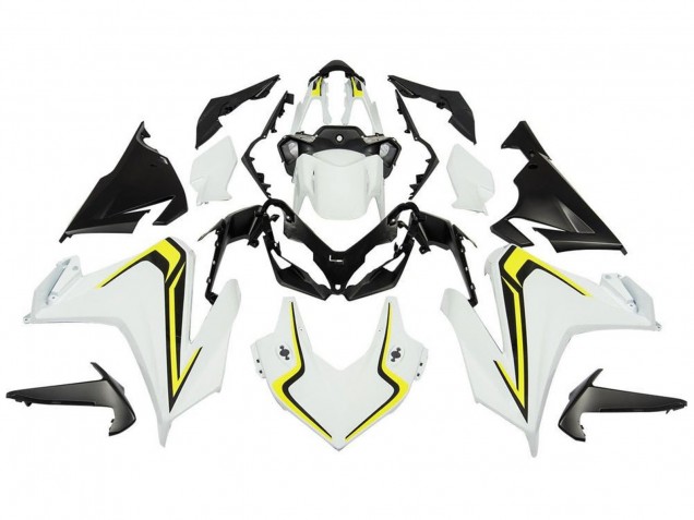 2019-2021 White Yellow Black Honda CBR500R Motorcycle Fairings UK